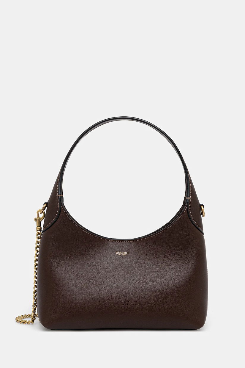 Coach poșetă de piele Brooklyn 23 culoarea maro, CW614