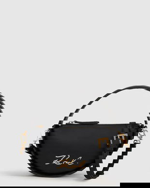 Karl Lagerfeld poșetă de piele K/SIGNATURE culoarea alb, A3W30047