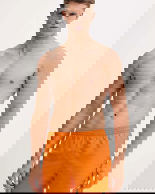Nike pantaloni scurți de baie culoarea galben, NESSF560