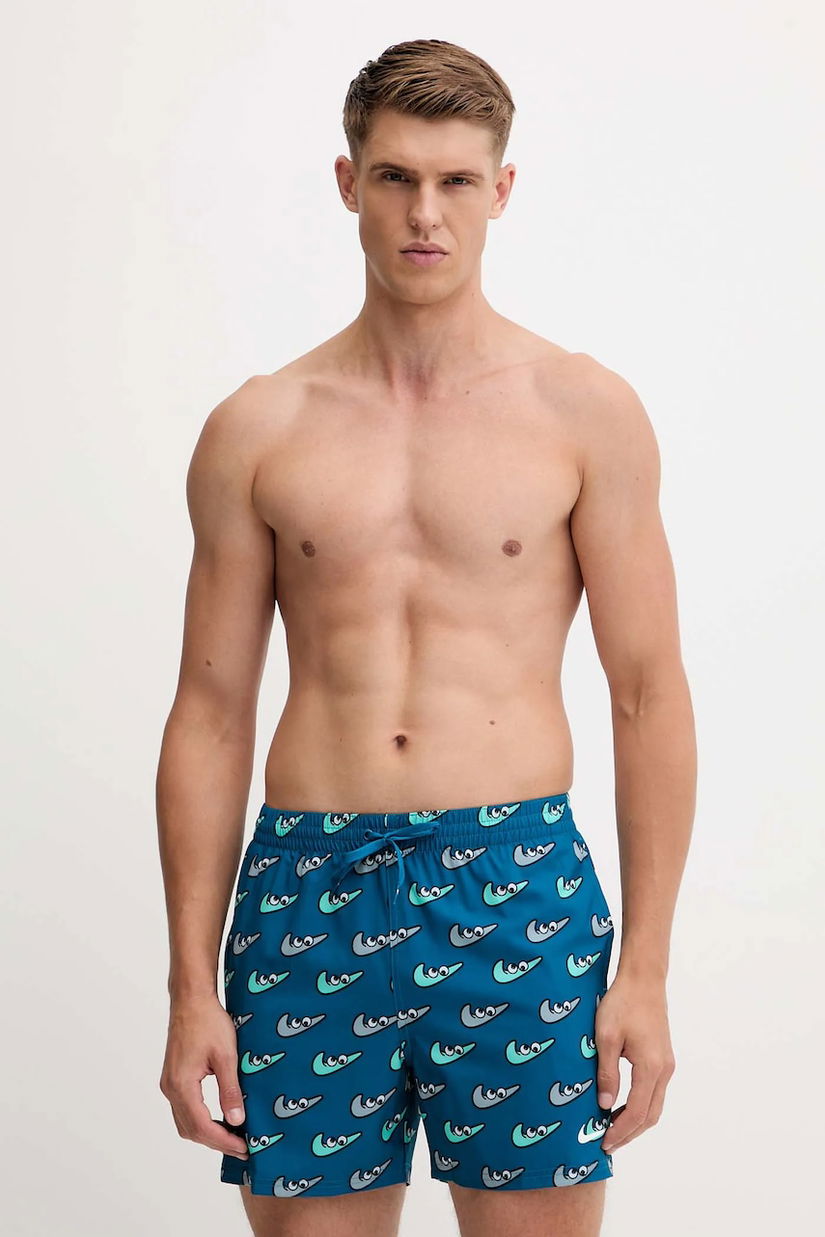 Nike pantaloni scurți de baie culoarea portocaliu, NESSF553