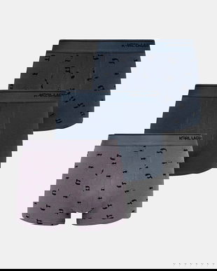 Karl Lagerfeld boxeri 3-pack culoarea negru, A3M47008