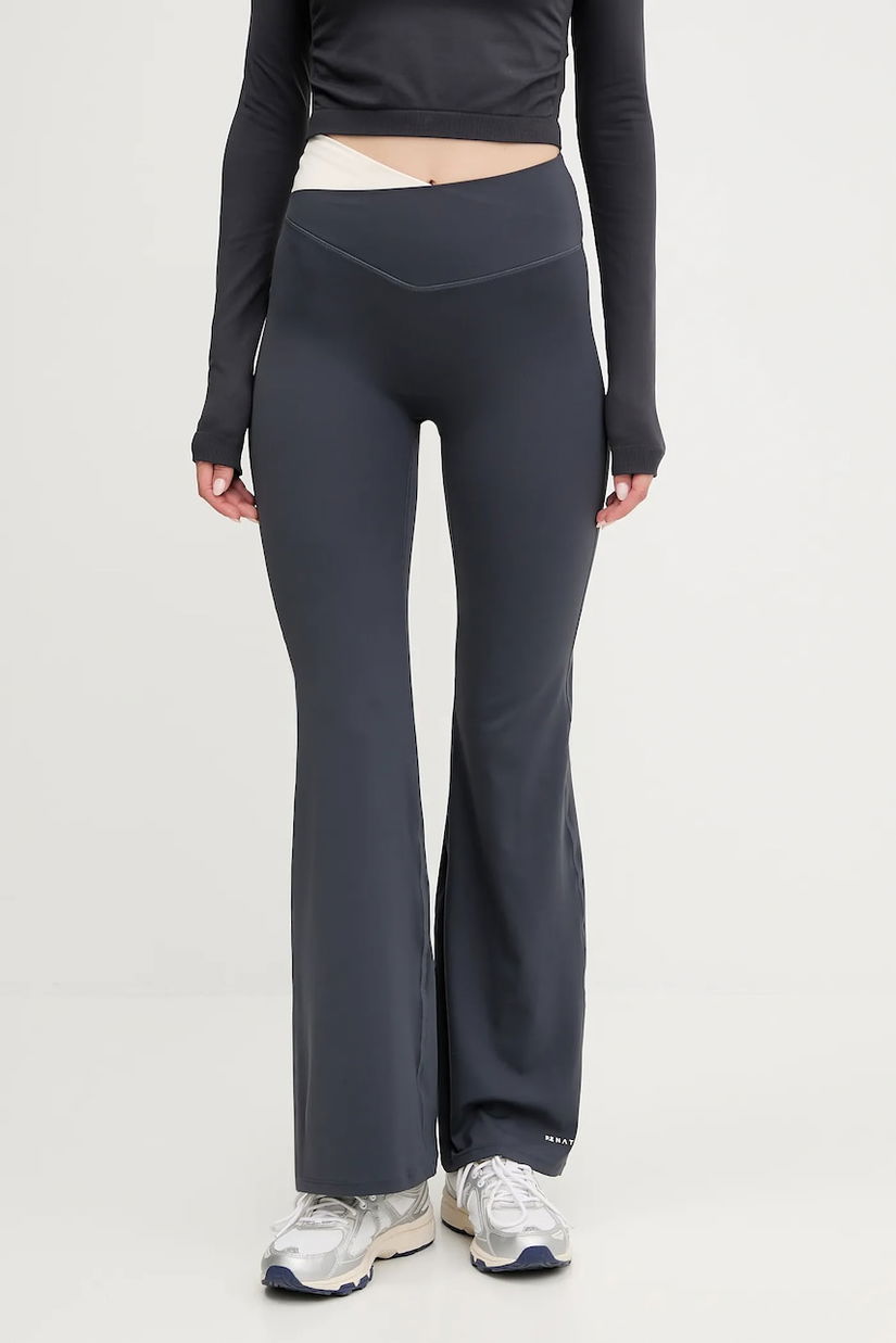 P.E Nation leggins de antrenament Wander culoarea negru, cu imprimeu, 252G131