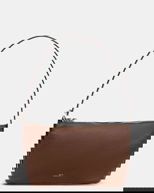 A.P.C. geantă de bumbac Sac Vera Shoulder culoarea negru, PXCBL.F61974