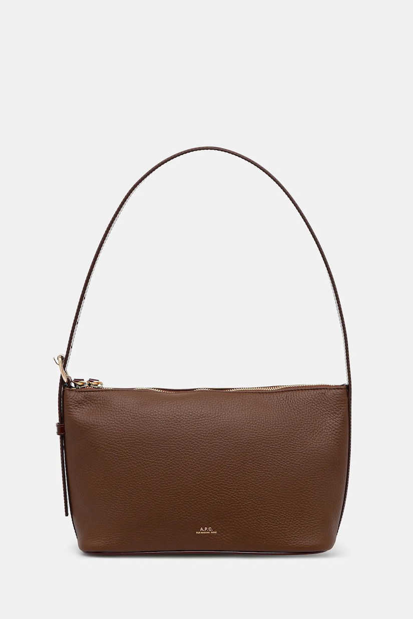 A.P.C. geantă de bumbac Sac Vera Shoulder culoarea negru, PXCBL.F61974