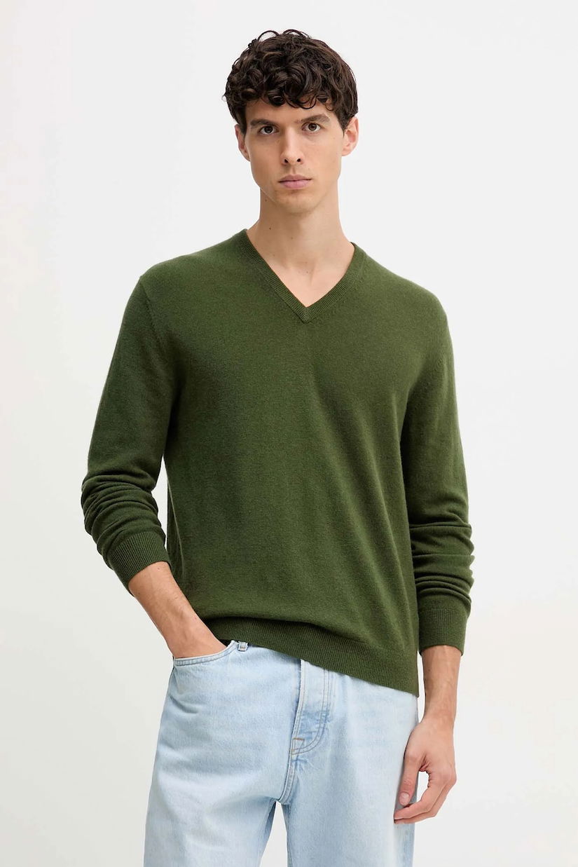 United Colors of Benetton pulover de lână culoarea gri, 1002U4407