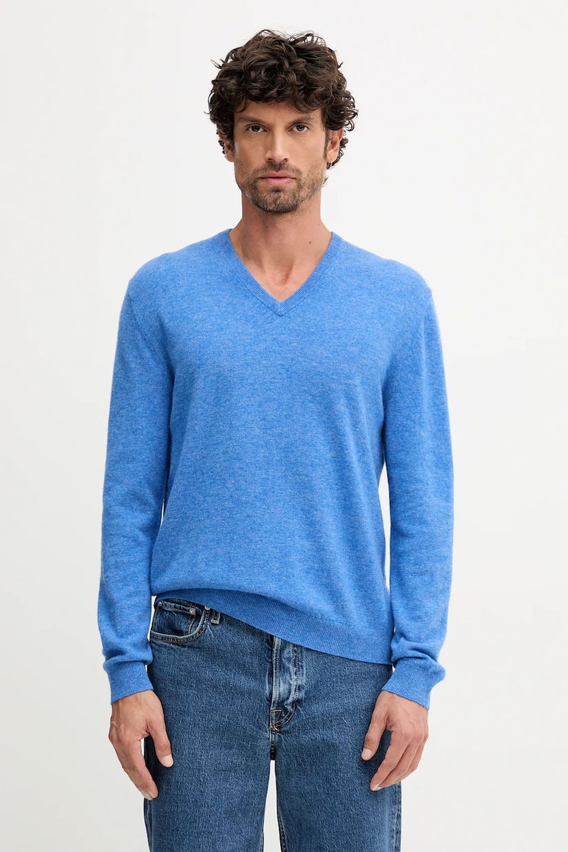 United Colors of Benetton pulover de lână culoarea gri, 1002U4407