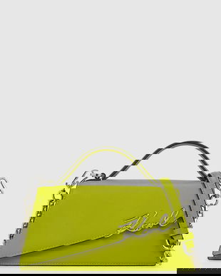 Karl Lagerfeld poșetă de piele K/SIGNATURE culoarea roșu, A1W30458