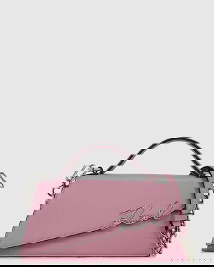 Karl Lagerfeld poșetă de piele K/SIGNATURE culoarea roșu, A1W30458