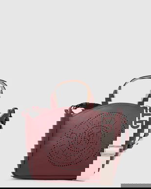 Karl Lagerfeld poșetă de piele K/CIRCLE culoarea bej, A1W30058