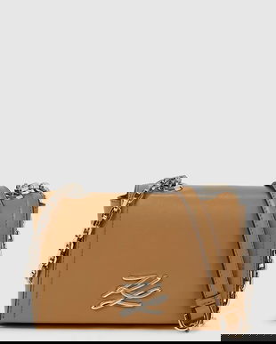 Karl Lagerfeld poșetă de piele culoarea alb, A1W30174