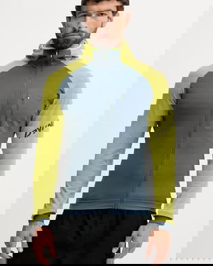 Dynafit hanorac Radical Polartec culoarea verde, cu glugă, cu imprimeu, 08.0000071122