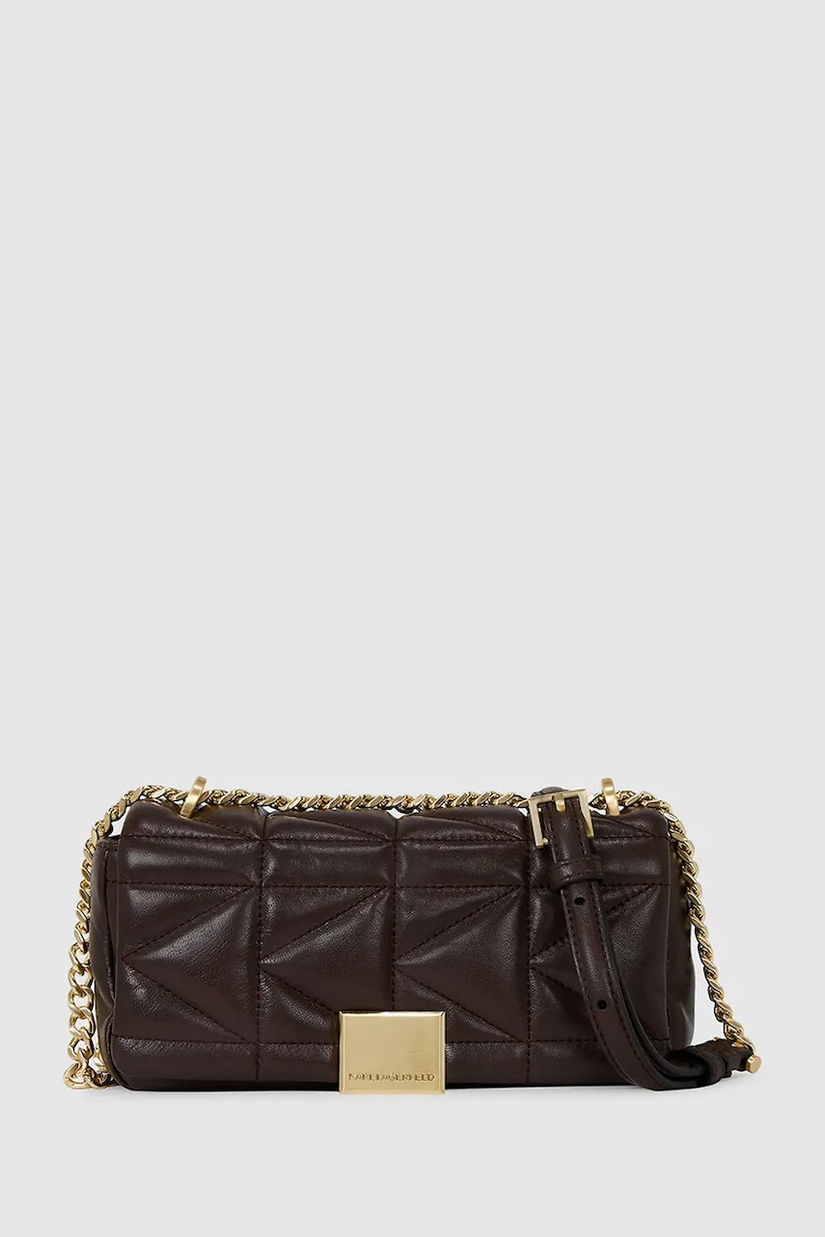 Karl Lagerfeld poșetă K/KUILT culoarea maro, A1W30435