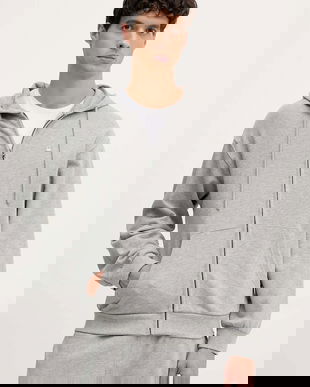 United Colors of Benetton hanorac de bumbac cu glugă, uni, 342ZU500P