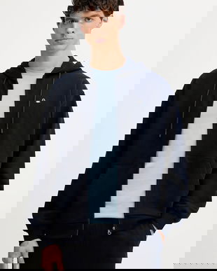 United Colors of Benetton hanorac de bumbac cu glugă, uni, 342ZU500P