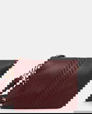 Geox poșetă de piele culoarea negru, D26KRA-00046-C9999