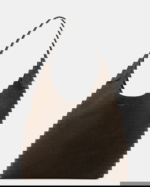 Coach geantă de mână din piele întoarsă Brooklyn culoarea verde, CW636