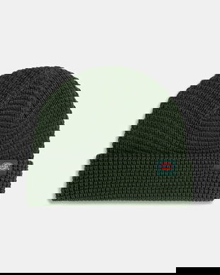 Dickies căciulă Woodworth Waffle Beanie culoarea verde, DK0A4XFD