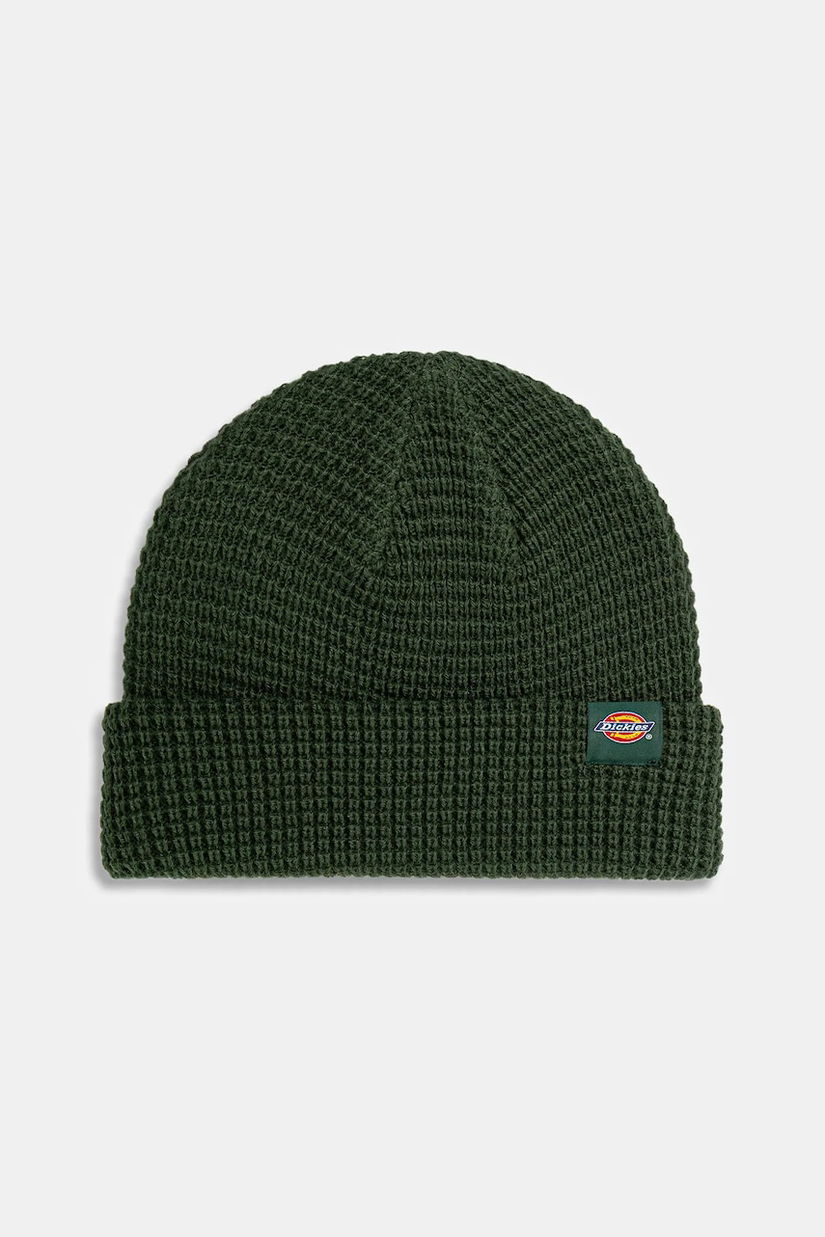 Dickies căciulă Woodworth Waffle Beanie culoarea verde, DK0A4XFD