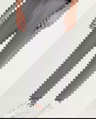 BOSS Orange pantaloni de trening din bumbac melanj