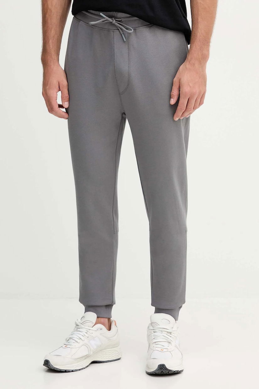 BOSS Orange pantaloni de trening din bumbac melanj