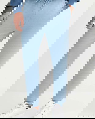 BOSS Orange pantaloni de trening din bumbac melanj