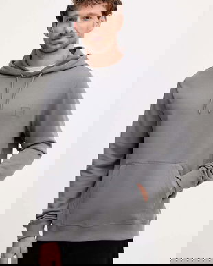 BOSS Orange hanorac de bumbac cu glugă, uni, 50509314