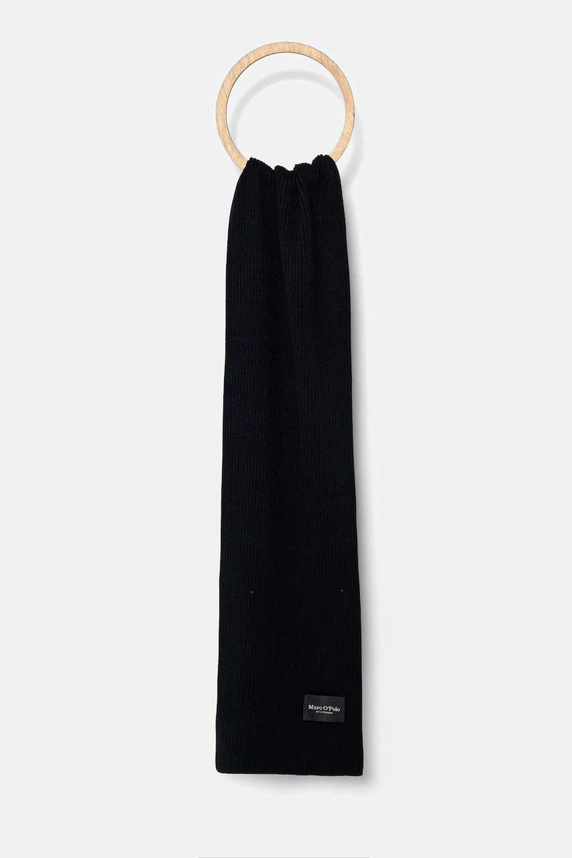 Marc O'Polo eșarfă din bumbac culoarea negru, uni, M29502202066