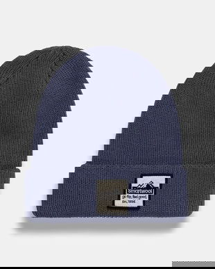 Smartwool caciula de lana culoarea negru, de lana, din tricot gros