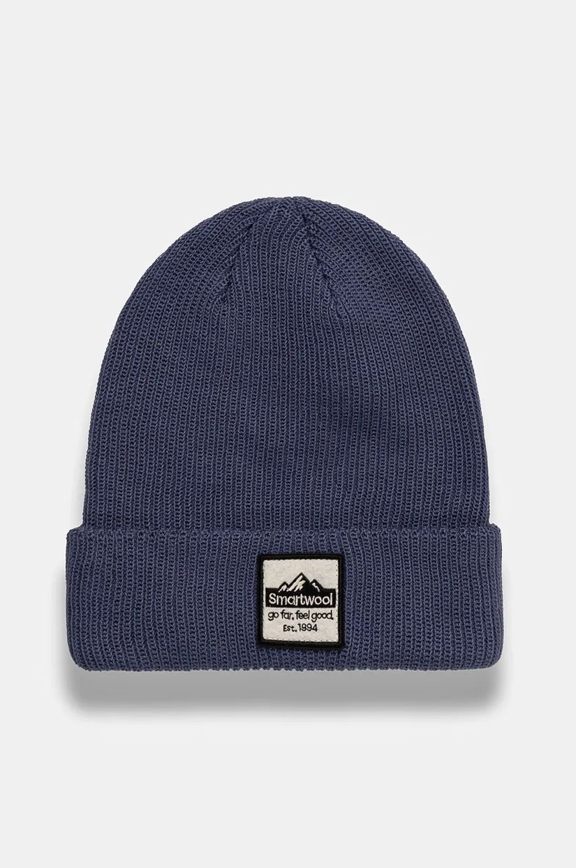 Smartwool caciula de lana culoarea negru, de lana, din tricot gros