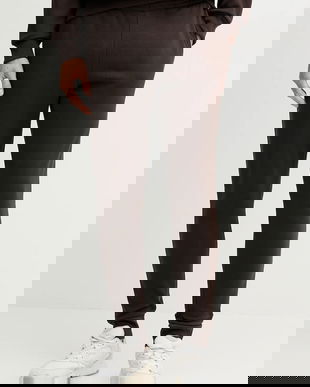 Lacoste pantaloni de trening culoarea bej, neted