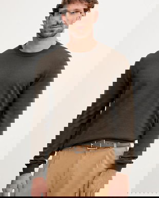 BOSS pulover de lana culoarea negru