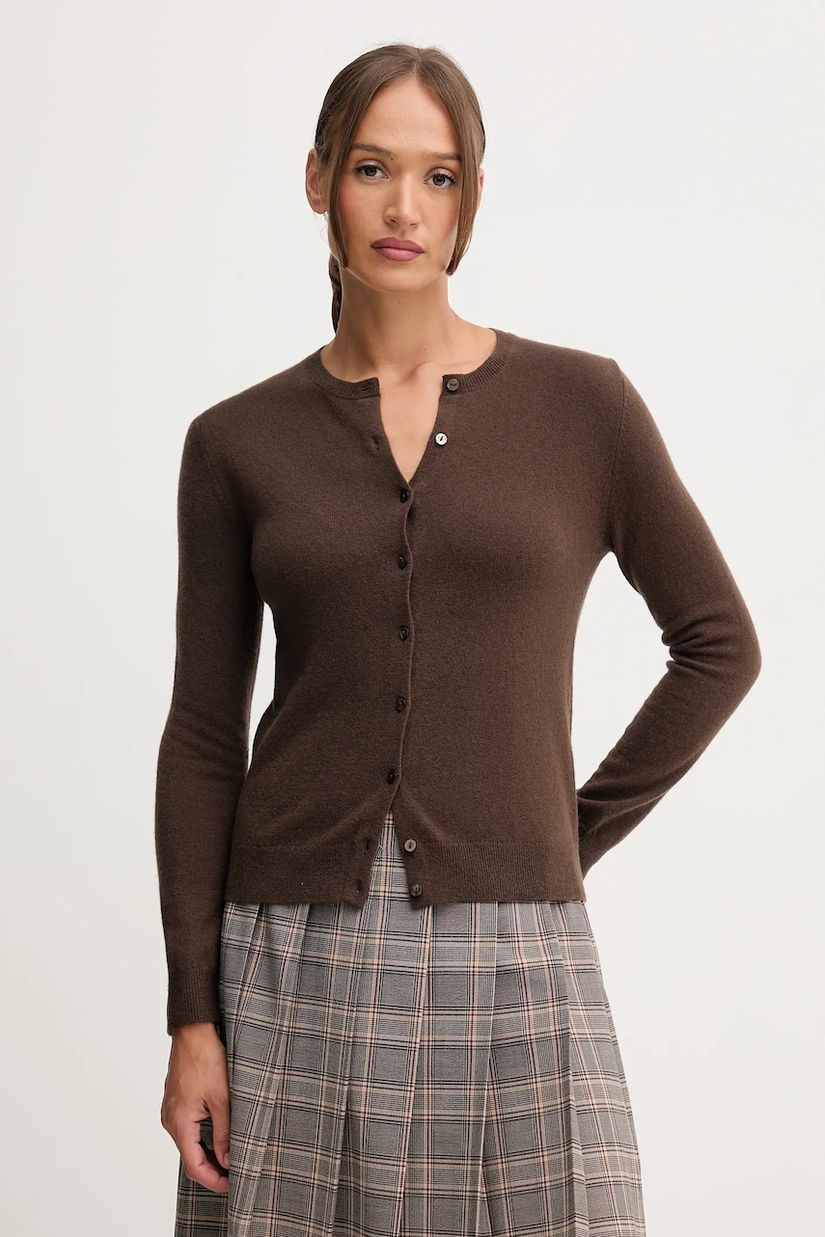 United Colors of Benetton cardigan din lana culoarea verde, light