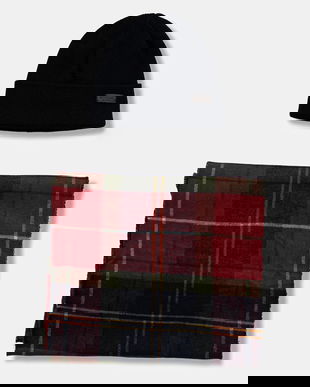 Barbour palarie si esarfa culoarea verde