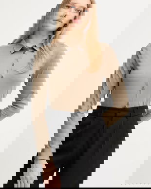 Mos Mosh camasa din bumbac culoarea negru, cu guler clasic, regular