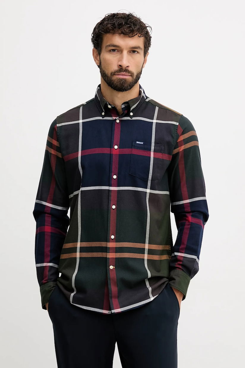 Barbour cămașă din bumbac DUNOON cu guler button-down, regular, MSH4980