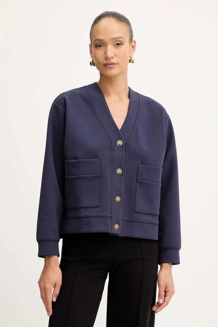 Karl Lagerfeld cardigan culoarea bleumarin, light, A4W20034