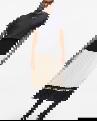 Karl Lagerfeld fustă culoarea negru, maxi, evazați, A4W12014