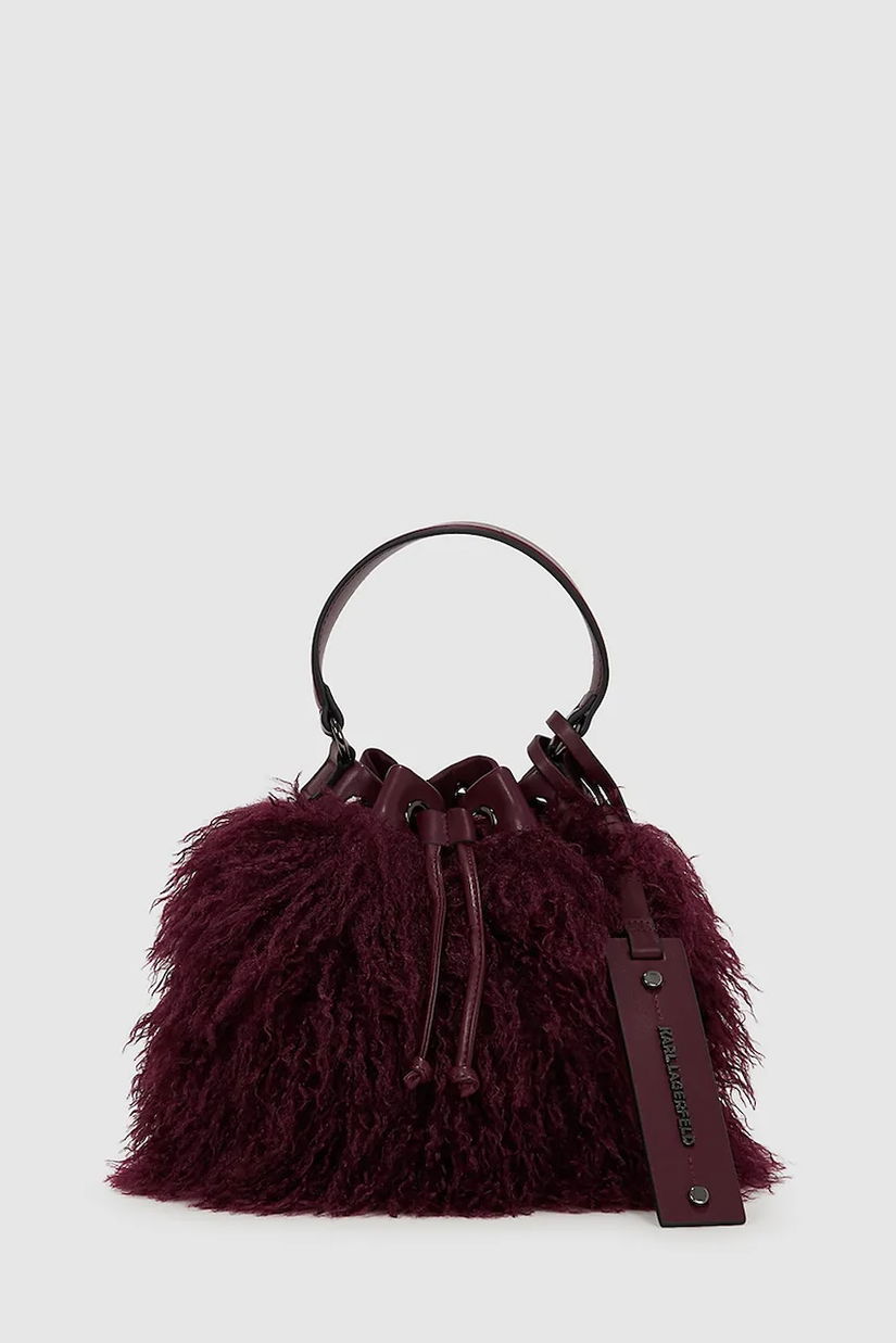 Karl Lagerfeld poșetă culoarea bordo, A4W30078