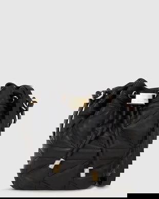 Karl Lagerfeld poșetă de piele culoarea negru, A4W30088