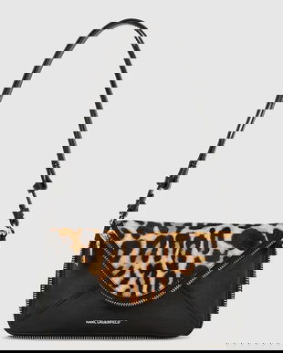 Karl Lagerfeld poșetă de piele culoarea maro, A4W30124