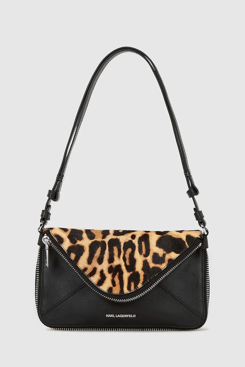 Karl Lagerfeld poșetă de piele culoarea maro, A4W30124