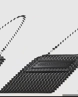 Karl Lagerfeld poșetă de piele culoarea negru, A4W30086