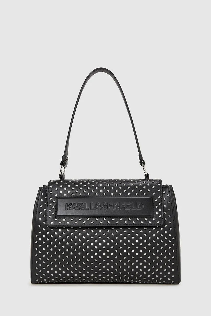 Karl Lagerfeld poșetă de piele culoarea negru, A4W30086