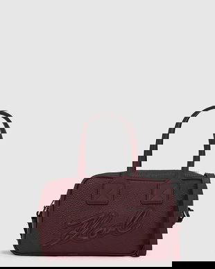 Karl Lagerfeld poșetă culoarea bordo, A4W30047