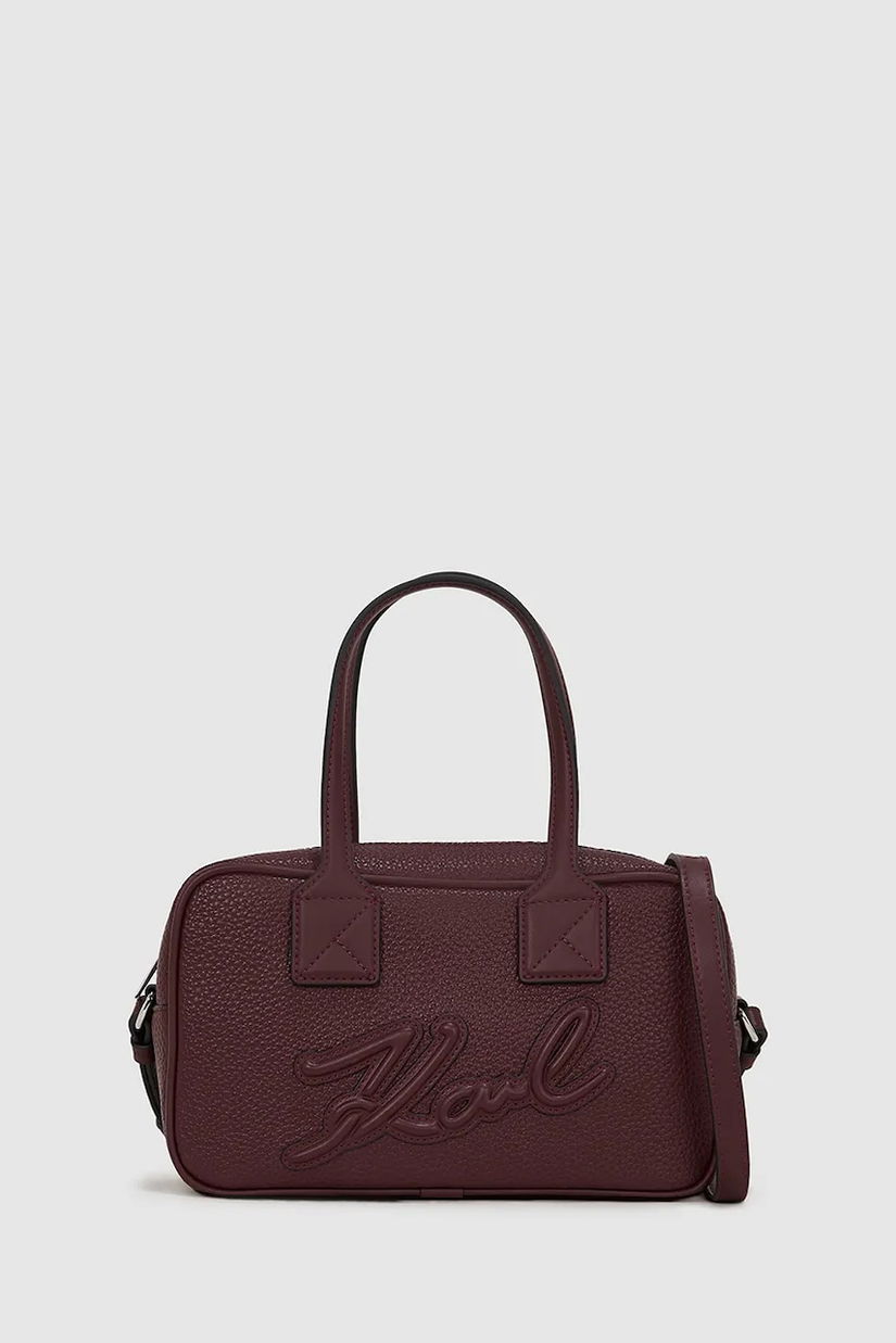 Karl Lagerfeld poșetă culoarea bordo, A4W30047