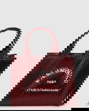 Karl Lagerfeld poșetă culoarea bordo, A4W50015