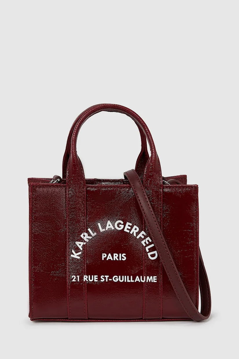 Karl Lagerfeld poșetă culoarea bordo, A4W50015