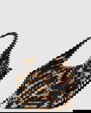 Karl Lagerfeld poșetă de piele culoarea maro, A4W30123