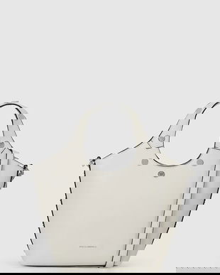 Karl Lagerfeld poșetă culoarea bej, A4W30133