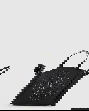 Karl Lagerfeld poșetă de piele culoarea negru, A4W30070